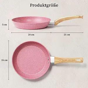 Сковорідка Innerwell Антипригарна 24 см, рожева, для індукційних плит, без PFOA, підходить для всіх плит, антидеформаційна основа ціна на synthetic.ua - Фото 1 Сковорідка Innerwell Антипригарна 24 см, рожева, для індукційних плит, без PFOA, підходить для всіх плит, антидеформаційна основа synthetic.ua - Фото 1