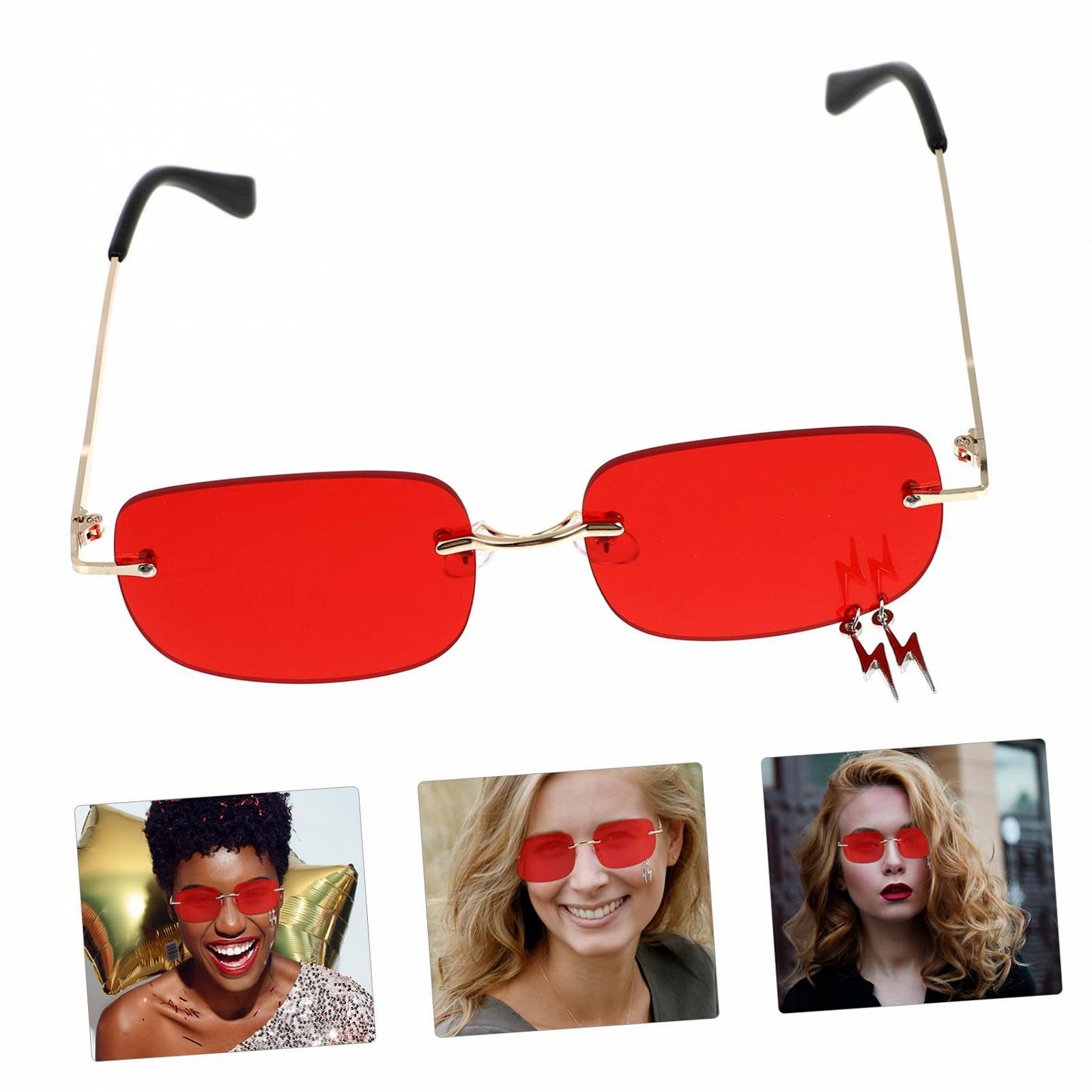 Сонцезахисні окуляри Без рамки VALICLUD Метал Червоний (5 шт. в упаковці), фото №6