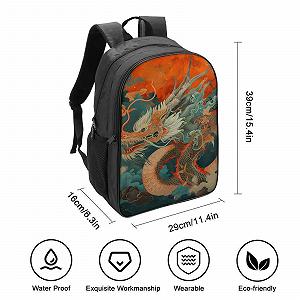 Рюкзак DPEOANEBN Dragon 3D, дитячий, великий, 40x28x16 см synthetic.ua - Фото 1