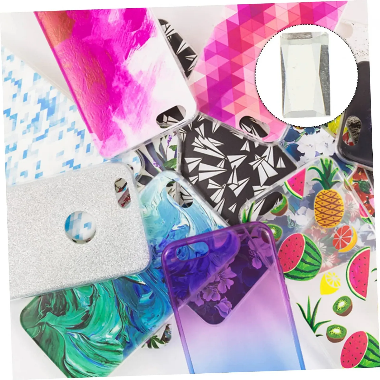 Плитка мозаїчна NUOBESTY 800 шт., скляна, біла, фото №5