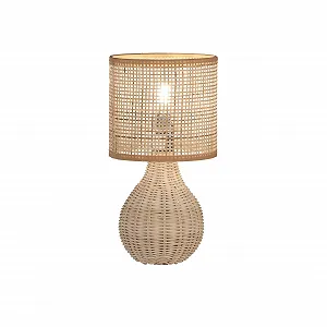 Настільна лампа Fischer & Honsel Nature 50735 Vine Knit 31х16 см Cord Switch E14 25 Вт Натуральний - Фото 1