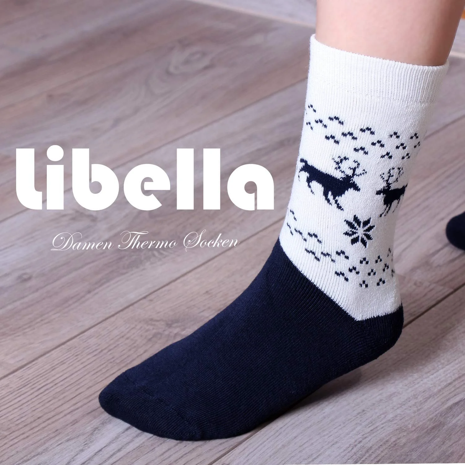 Термоноски женские Libella 92214 зимние хлопковые, 6/12 пар, фото №3