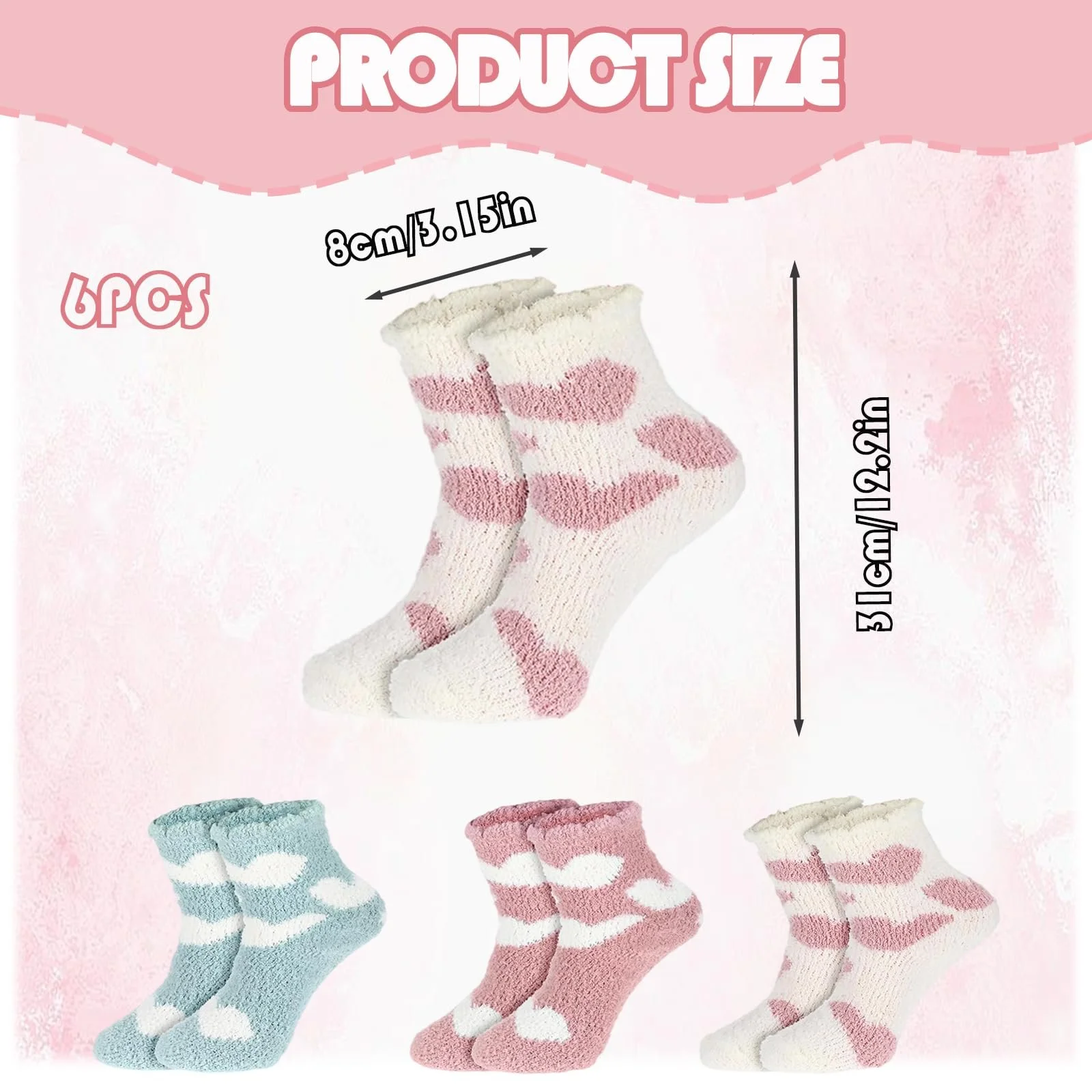 Шкарпетки Cuddly Socks Winter Heart Pattern 39-42, фото №2 Шкарпетки Cuddly Socks Winter Heart Pattern 39-42, фото №2
