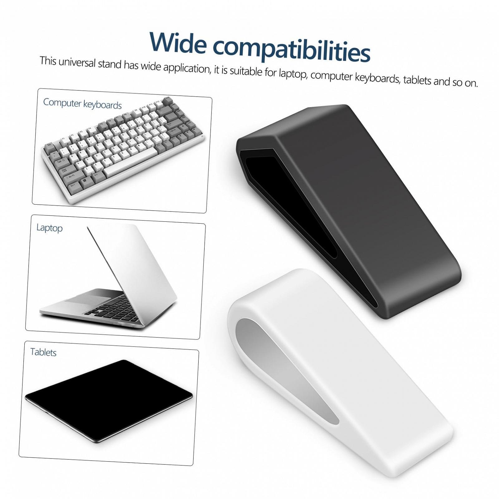 Подставка для ноутбука регулируемая GALPADA, набор 4 шт, вентилируемая подставка для ноутбука с разными дизайнами, эргономичная подставка для компьютера для улучшения комфорта и охлаждения на столе, фото №2