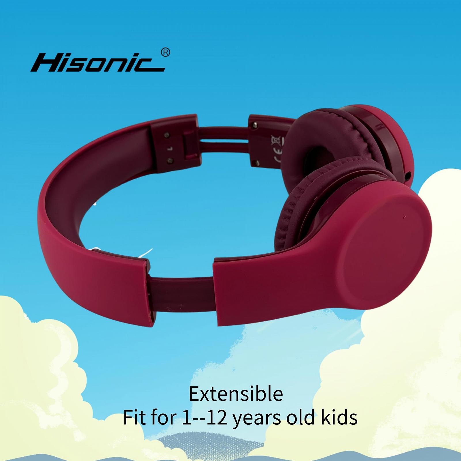 Навушники hisonic для дітей від 3 років, легкі навушники з обмеженням гучності, функція спільного прослуховування музики, мікрофон регульована дитяча гарнітура для хлопчиків і дівчаток (Dark, фото №5 Навушники hisonic для дітей від 3 років, легкі навушники з обмеженням гучності, функція спільного прослуховування музики, мікрофон регульована дитяча гарнітура для хлопчиків і дівчаток (Dark, фото №5