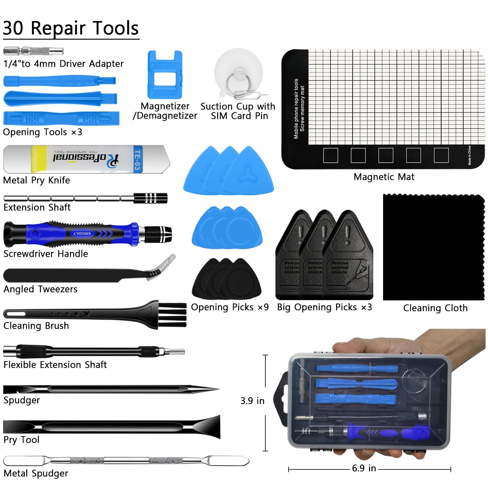 Набір викруток KIROGILY 135 в 1 Прецизійний Синій, фото №2 Набір викруток KIROGILY 135 в 1 Прецизійний Синій, фото №2