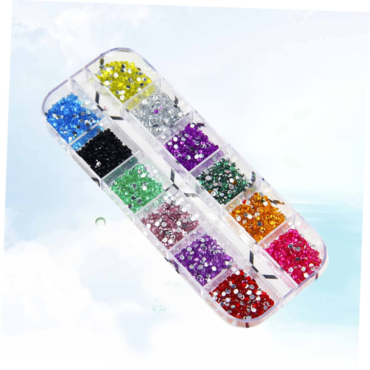 Стрази для нігтів MAGICLULU 6000 шт12 кольорів, фото №5