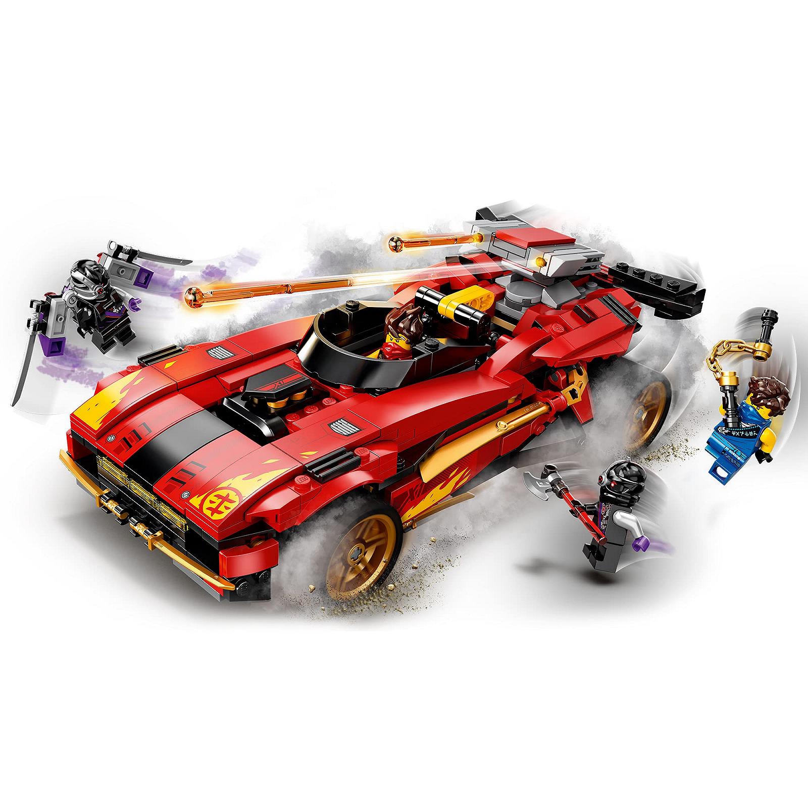 LEGO Ninjago Legacy 71737 X-1 Supercar Ніндзя і Мотоцикл з Колом як Золота Мініфігурка, фото №4