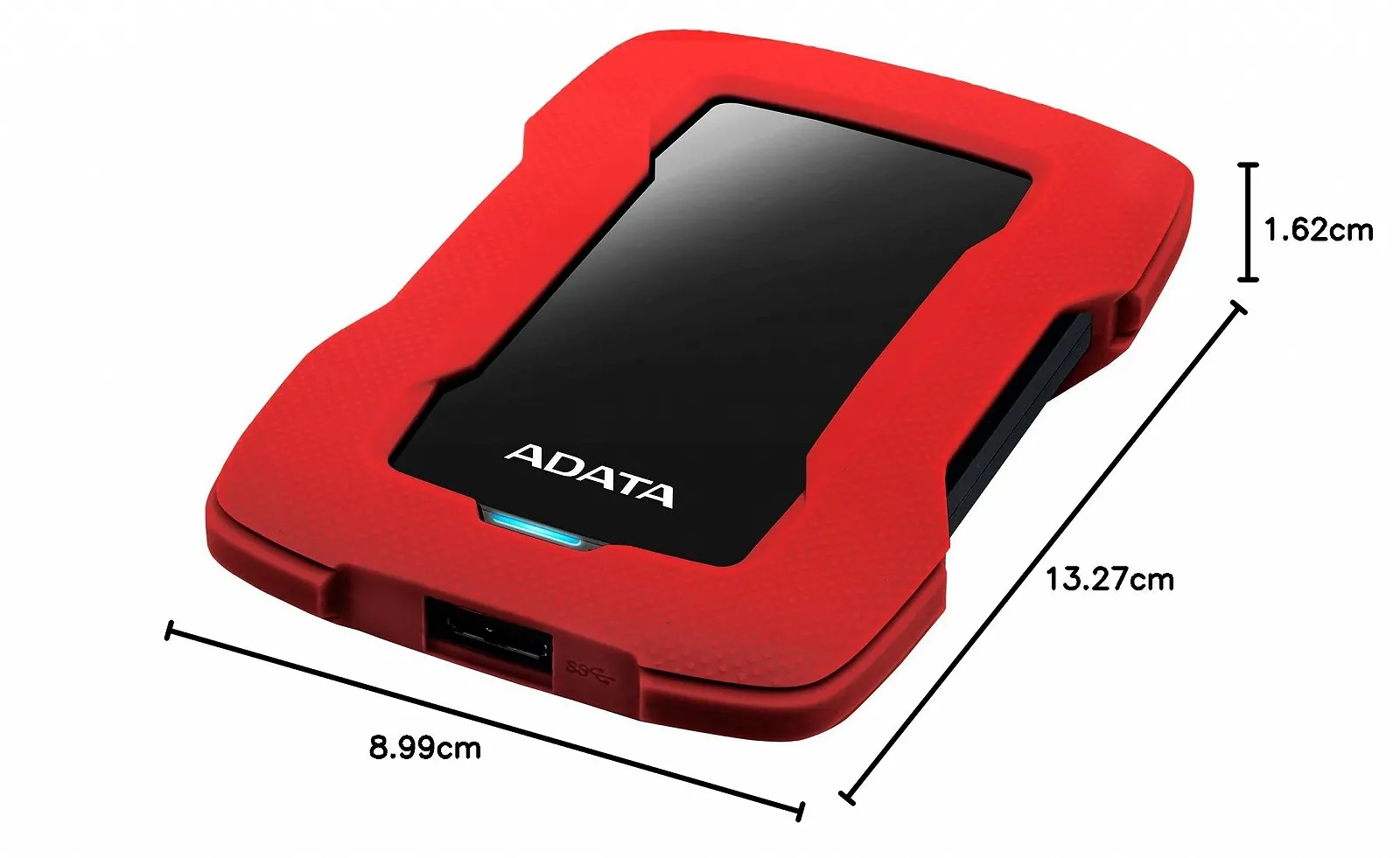 Внешний жесткий диск ADATA HD330 2TB USB 3.1 2.5" Red, фото №7