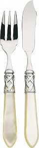 Набор столовых приборов для рыбы Bugatti Aladdin, 6+6, цвет слоновой кости ALCAM-S4285 - Фото 1