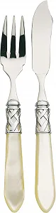 Набор столовых приборов для рыбы Bugatti Aladdin, 6+6, цвет слоновой кости ALCAM-S4285 - Фото 1
