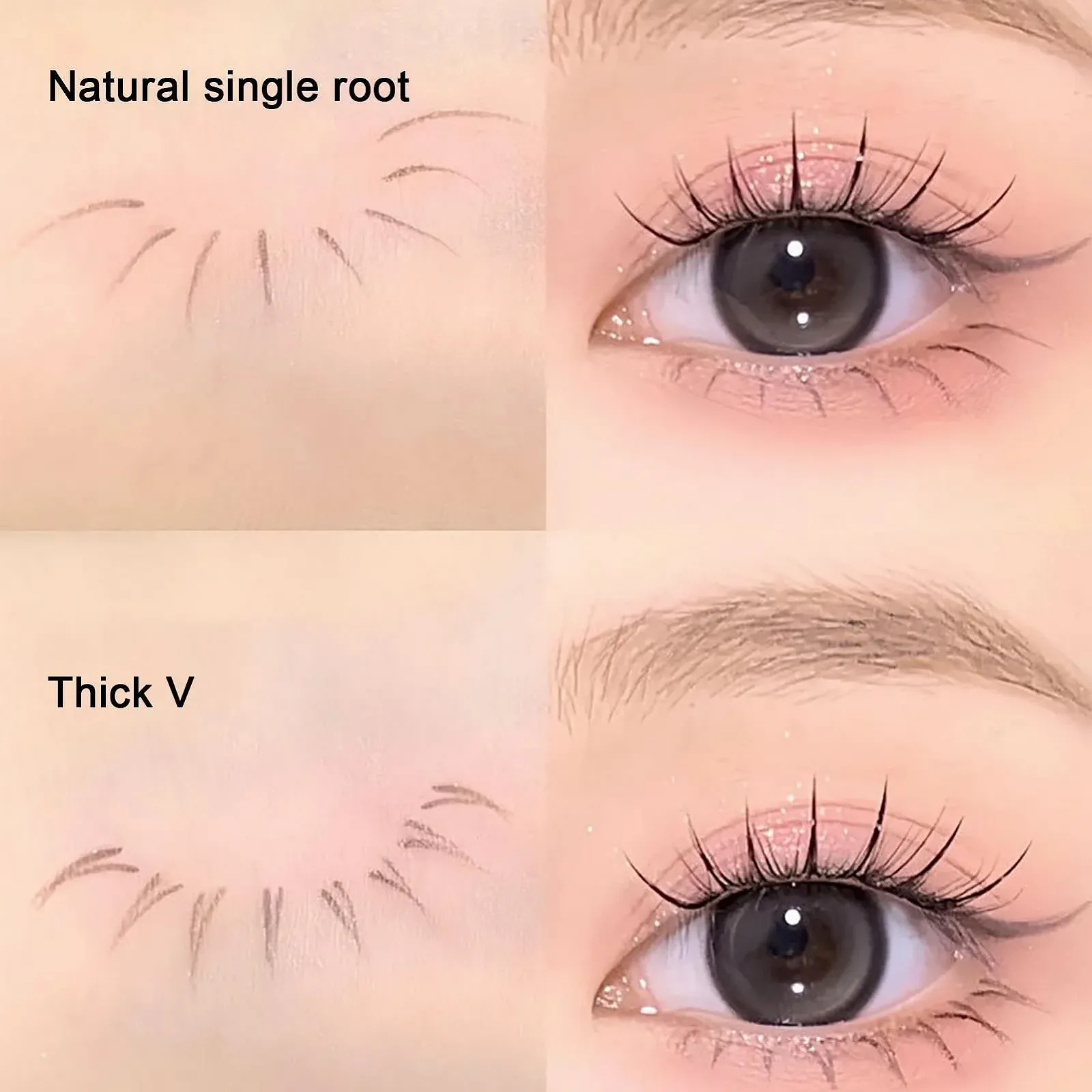 Підводка-фломастер Fowybe, супертонкий подвійний кінчик для нижніх вій, фото №7