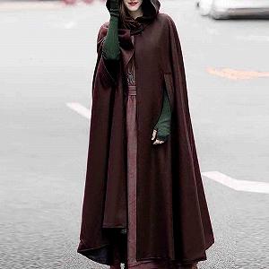 Пальто з капюшоном TURWXGSO Довге synthetic.ua - Фото 1