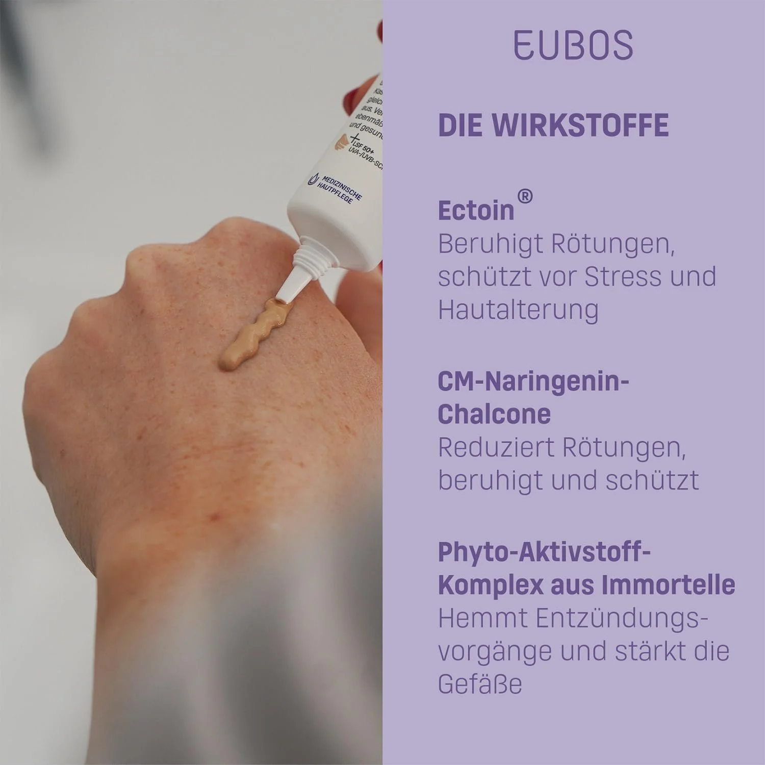 Крем EUBOS Cool & Clear Anti-Redness SPF 50 для почервонілої шкіри 30 мл, фото №4