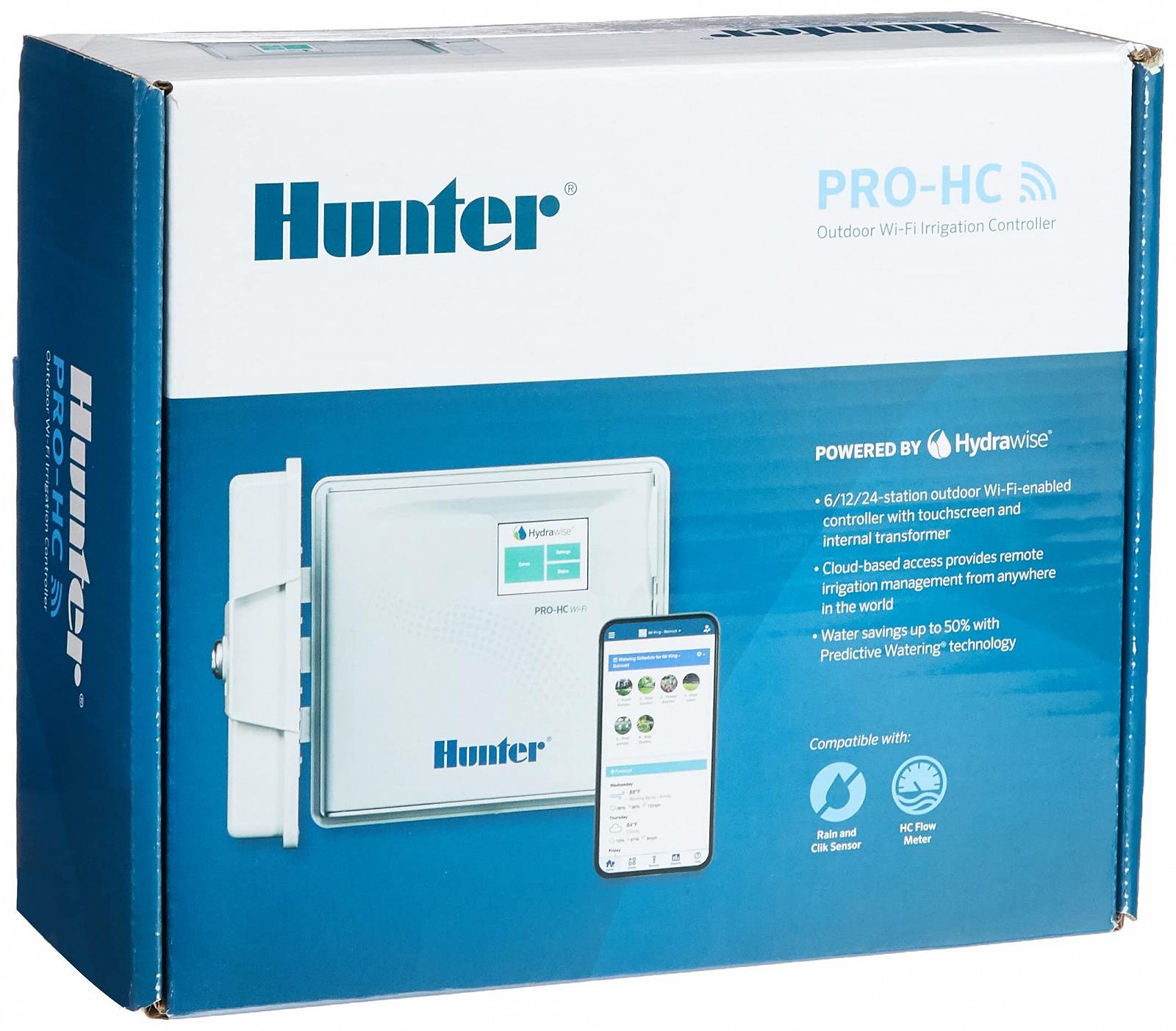 Контролер, таймер Hunter PHC1201 12 станцій для поливу 23.00 x 25 x 10 см Білий, фото №5