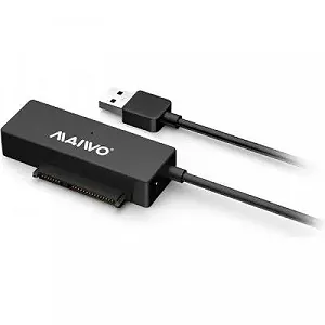 Адаптер Maiwo USB 3.0 to HDD SATA 2,5"/3,5"/5,25"/SSD, PA 2V/2A black K10435A synthetic.ua - Фото 1