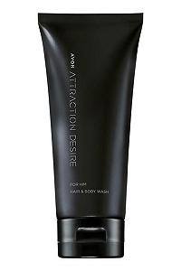 Гель для душу та волосся Avon Attraction Desire for Him 2 x 200 мл - Фото 1
