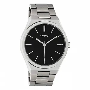 Унісекс годинник Oozoo з ланковим браслетом з нержавіючої сталі 40 мм - Фото 1