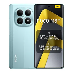 Смартфон XIAOMI Poco M8 5G 8 ГБ + 256 ГБ 6.77" 120 Гц Green - Фото 1