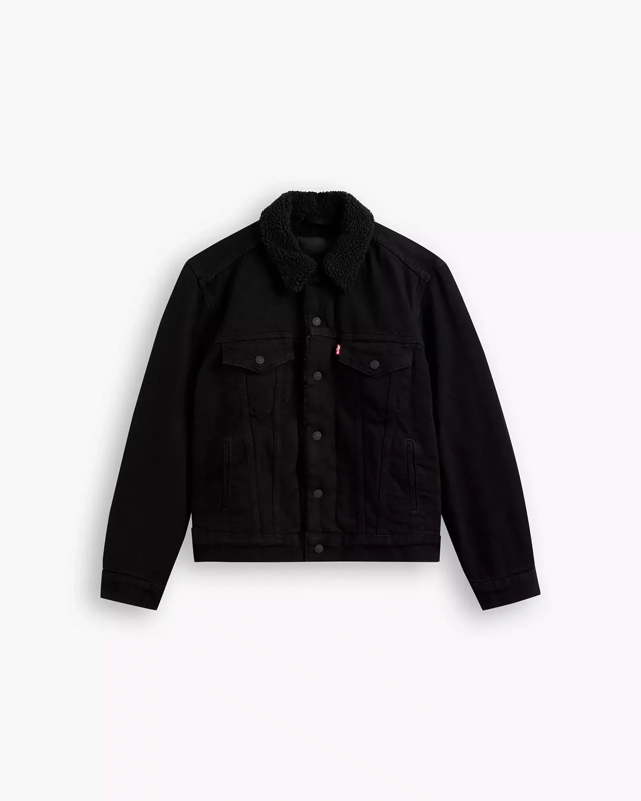Жіноча джинсова куртка LEVIS EX BF SHERPA TRUCKER Yes Black - XXS, фото №3 Жіноча джинсова куртка LEVIS EX BF SHERPA TRUCKER Yes Black - XXS, фото №3