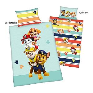 Комплект постільної білизни Herding Paw Patrol Наволочка 40 x 60 см Підодіяльник 100 x 135 см Різнобарвний synthetic.ua - Фото 1