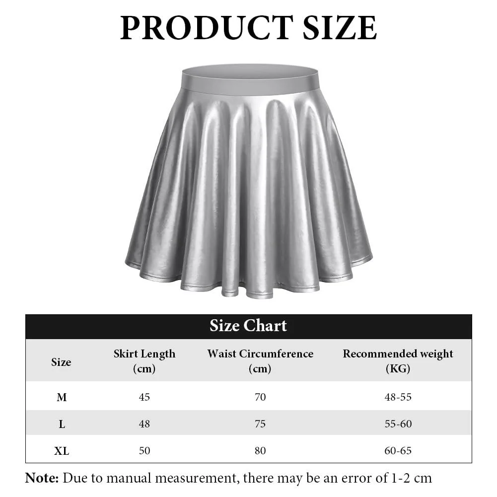 Спідниця Aomig Плісирована Металік Сріблястий, фото №3