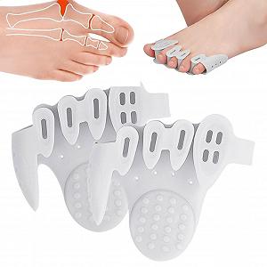 Разделитель для пальцев ног для женщин, Разделитель для пальцев ног, Разделитель для ног, Пять отверстий, Подушка для амортизации центра стопы, Толстый - Фото 1