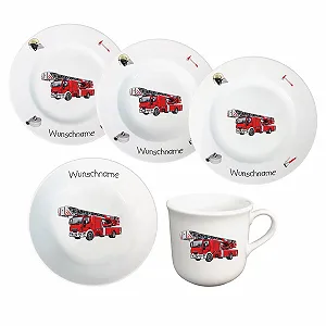 Детский Набор Посуды Персонализированный 5 предметов Фарфоровая - Фото 1