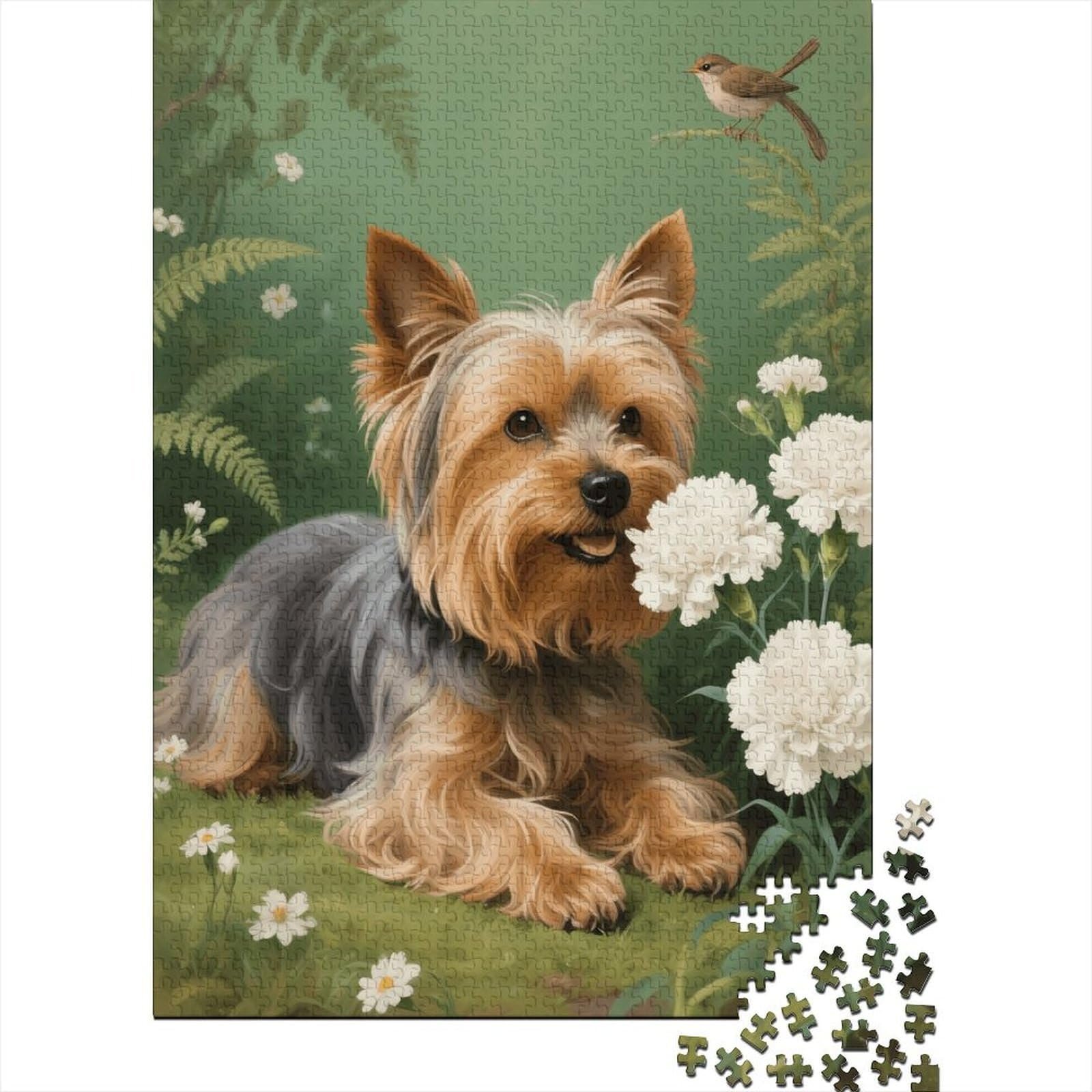 Пазл Yorkshire Terrier Flower 1000 элементов 38 x 26 см, фото №2 Пазл Yorkshire Terrier Flower 1000 элементов 38 x 26 см, фото №2