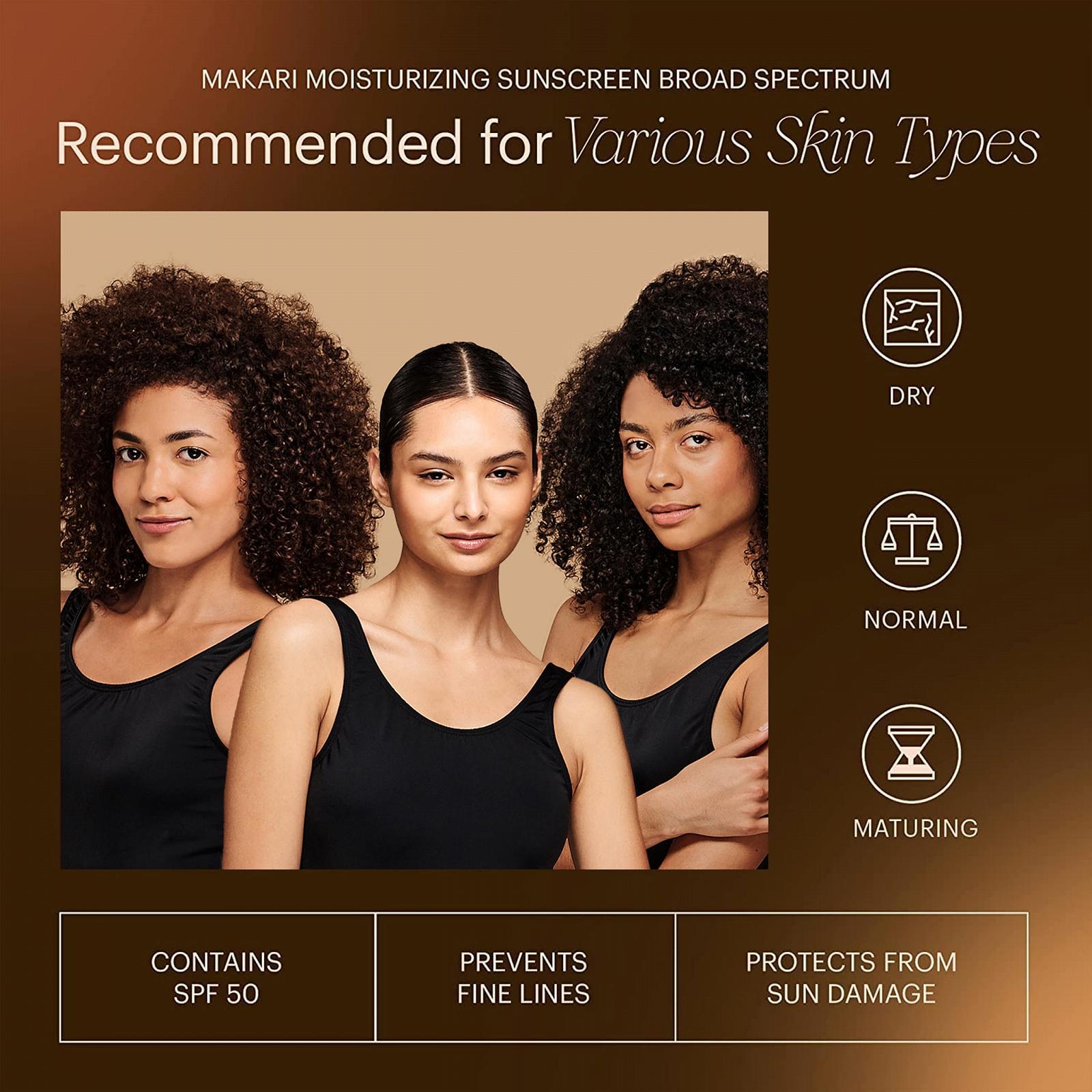 Лосьйон сонцезахисний Makari Moisturising Sunscreen SPF 50 для обличчя та тіла зволожувальний, фото №4