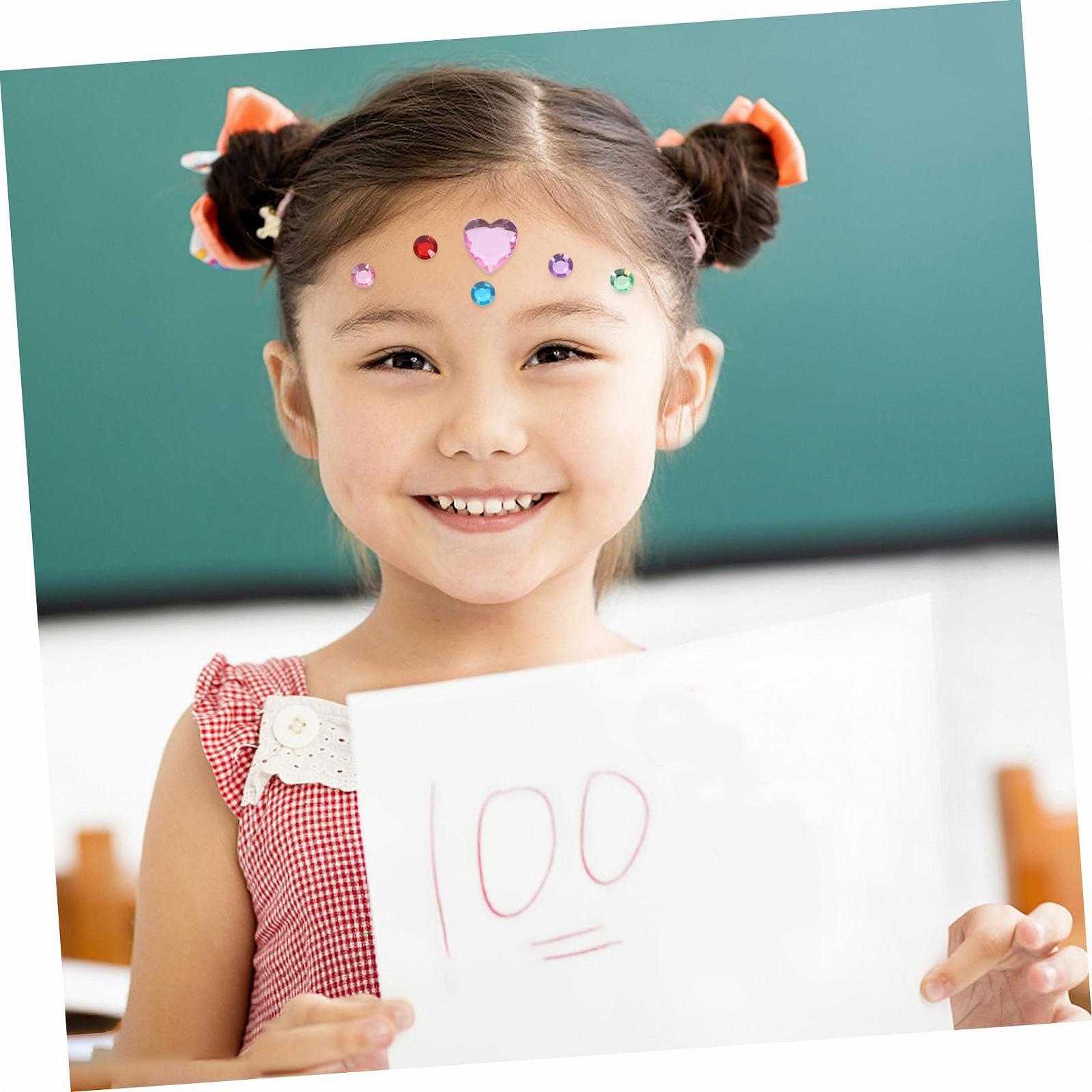 Наклейки акрилові TEHAUX 8 аркушів, стрази кристали для макіяжу, фото №4