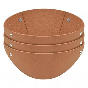 Вкладиші для підвісних кошиків 3 штуки Круглі Повстяні багаторазові Товсті - Фото 1