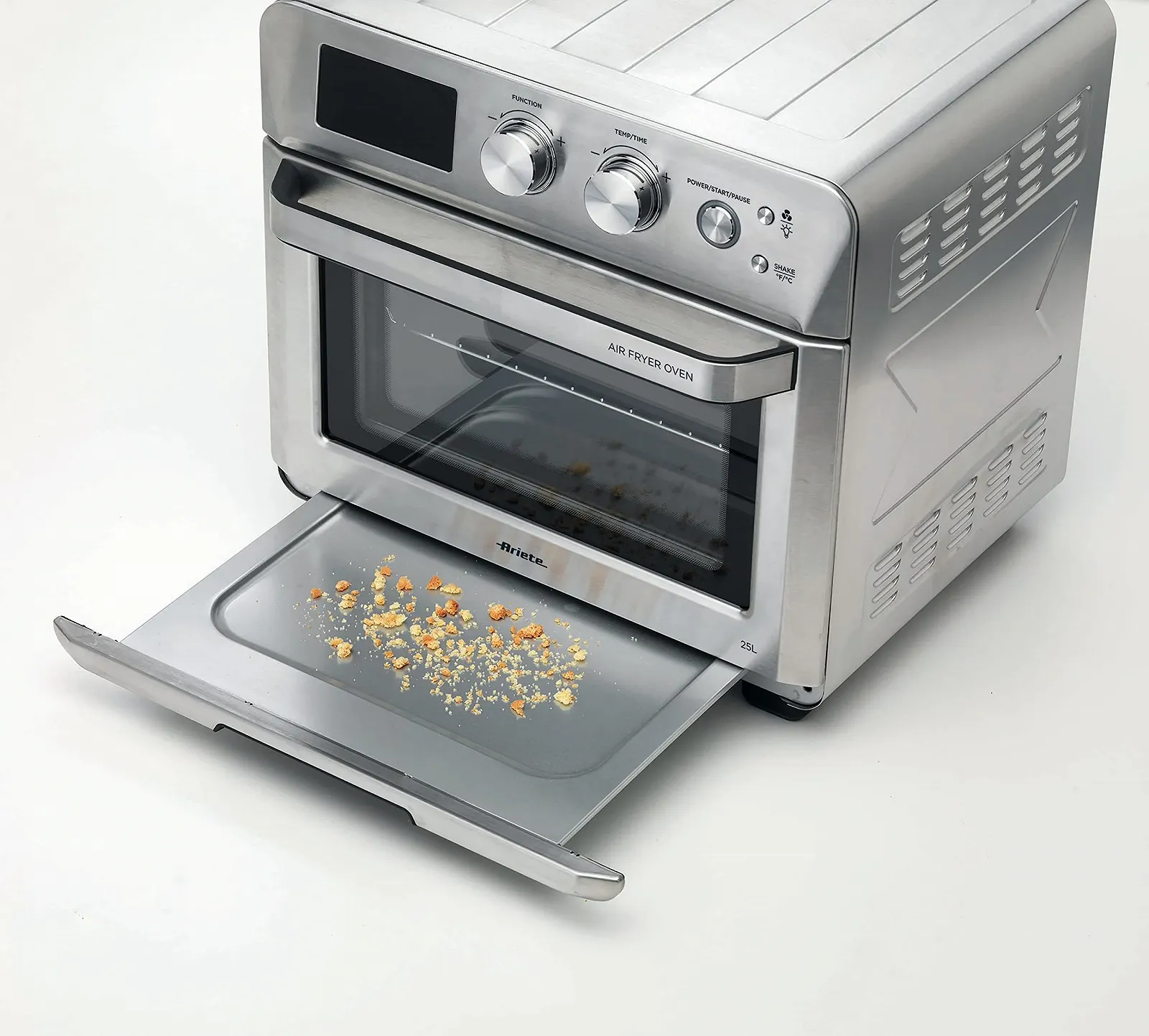 Піч-Мультипіч Ariete 4629 Airy Fryer Oven Digital SS 25 л 1700 Вт для піци 30 см LED-дисплей макс. 230 °C Срібляста, фото №5 Піч-Мультипіч Ariete 4629 Airy Fryer Oven Digital SS 25 л 1700 Вт для піци 30 см LED-дисплей макс. 230 °C Срібляста, фото №5