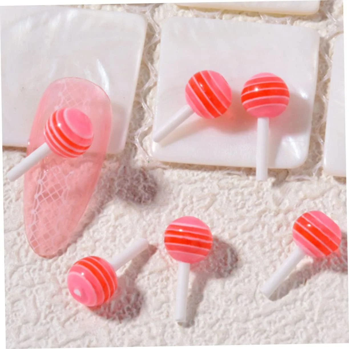 Украшение для ногтей FRCOLOR 250шт. Lollipop для творческого маникюра, красочные дизайны, декорации для ногтей с, фото №7