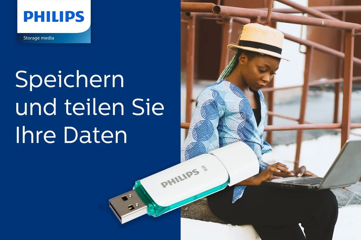 USB-накопичувач Philips Snow 8 ГБ USB 2.0 Зелений, фото №7