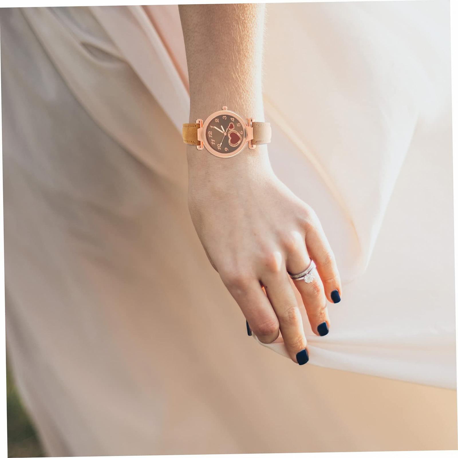 Годинник OATIPHO годинник для дівчат Black Штучна шкіра, фото №4 Годинник OATIPHO годинник для дівчат Black Штучна шкіра, фото №4