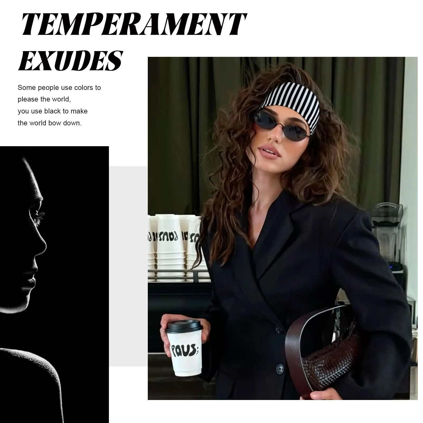 Спортивна широка пов'язка на голову 3 шт., фото №3