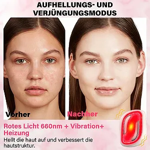 Прилад для масажу обличчя проти зморшок EMS з масажними каменями з жадеїту, вібрацією та нагріванням synthetic.ua - Фото 1