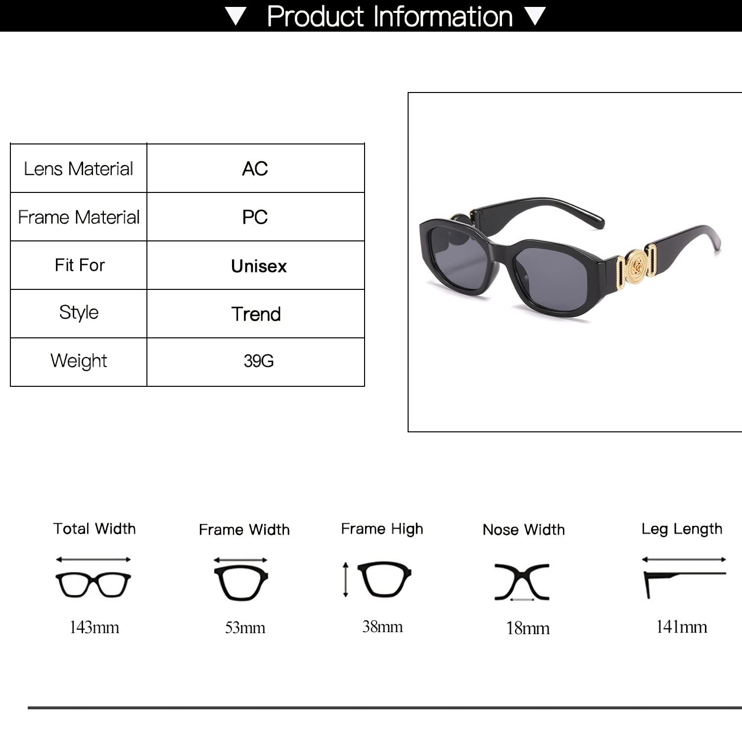 Модні прямокутні сонцезахисні окуляри OSAGAMA для жінок і чоловіків, вінтажні незвичайні, фото №4 Модні прямокутні сонцезахисні окуляри OSAGAMA для жінок і чоловіків, вінтажні незвичайні, фото №4