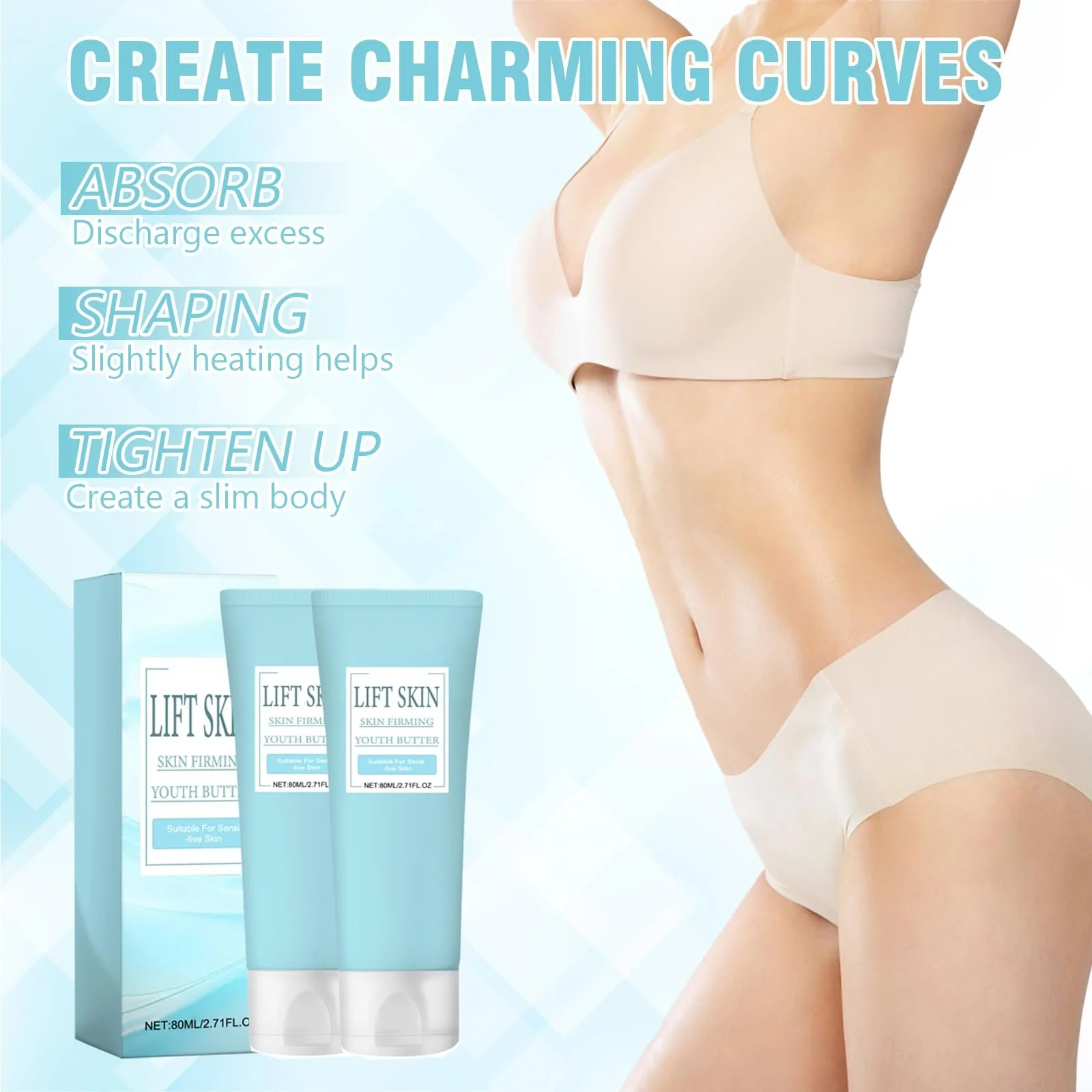 Крем для пружності шкіри (2 шт.), фото №7