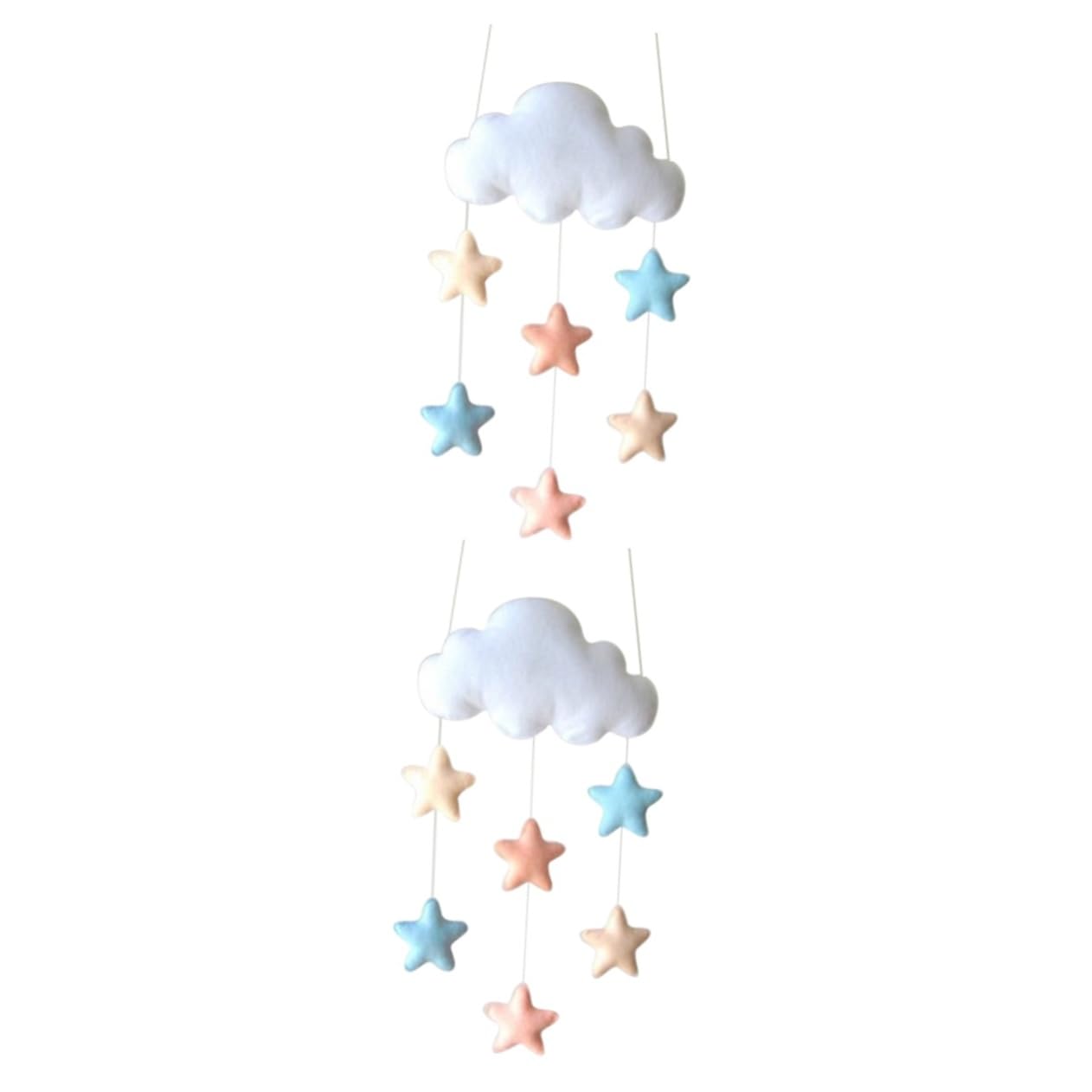 Декорація Карусель на ліжечко MAGICLULU Cloud Raindrop для дітей 2 штуки, фото №6