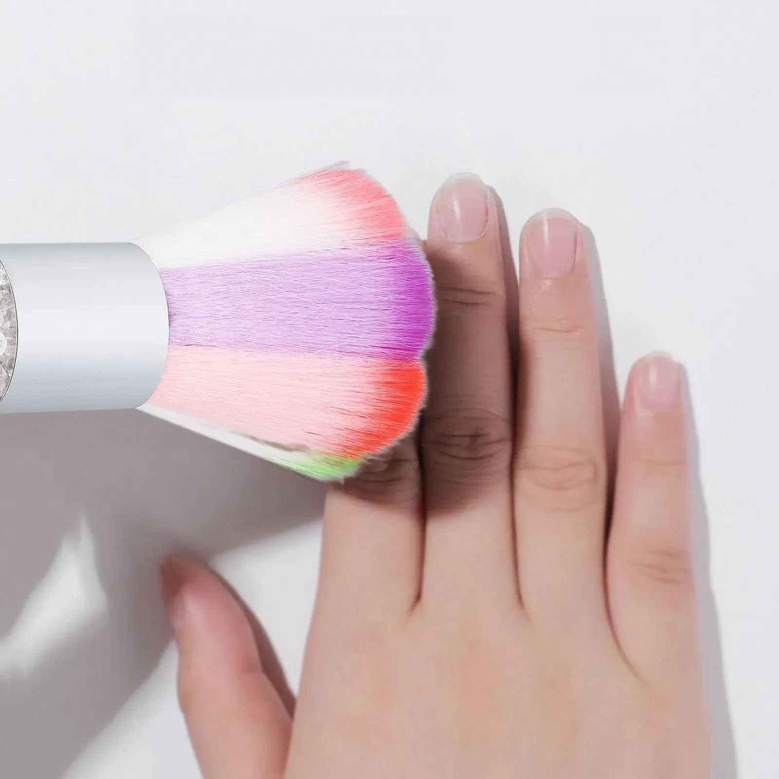 Набір щіток для видалення пилу Nail Art кольоровий з м'якою щетиною, фото №3