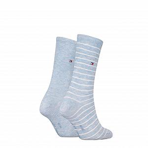 Носки вязаные Tommy Hilfiger TH Small Stripe женские, набор 2 шт., 100 Denier synthetic.ua - Фото 1
