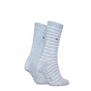 Носки вязаные Tommy Hilfiger TH Small Stripe женские, набор 2 шт., 100 Denier synthetic.ua - Фото 1