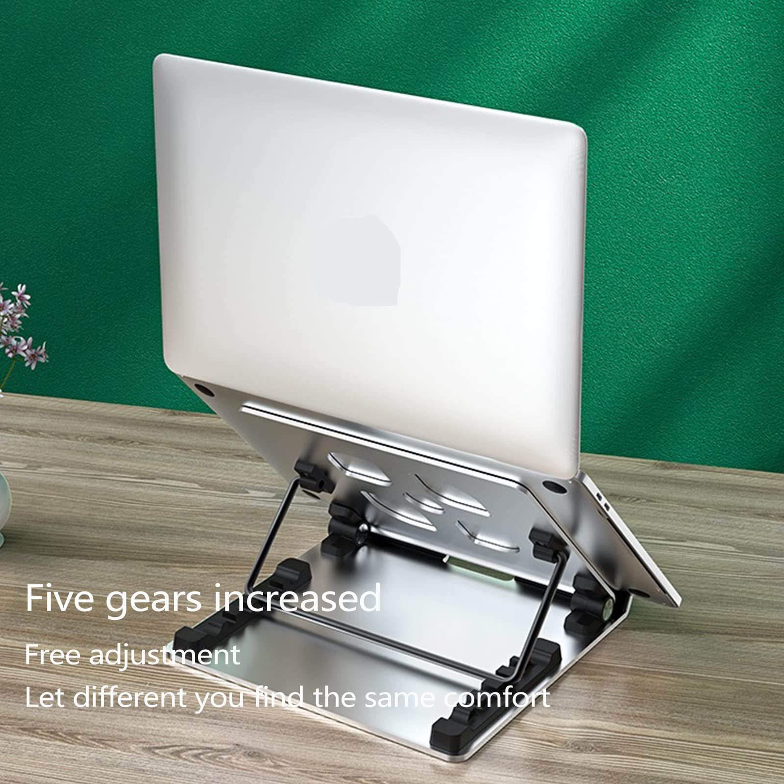 Підставка для ноутбука 8-18 дюймів Регульована алюмінієва складна, фото №3