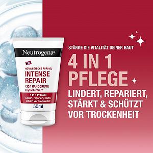 Крем для рук Neutrogena Intense Repair Cica Зволожуючий крем з 45% гліцерином + Centella Asiatica для дуже сухої, сверблячої шкіри рук synthetic.ua - Фото 1