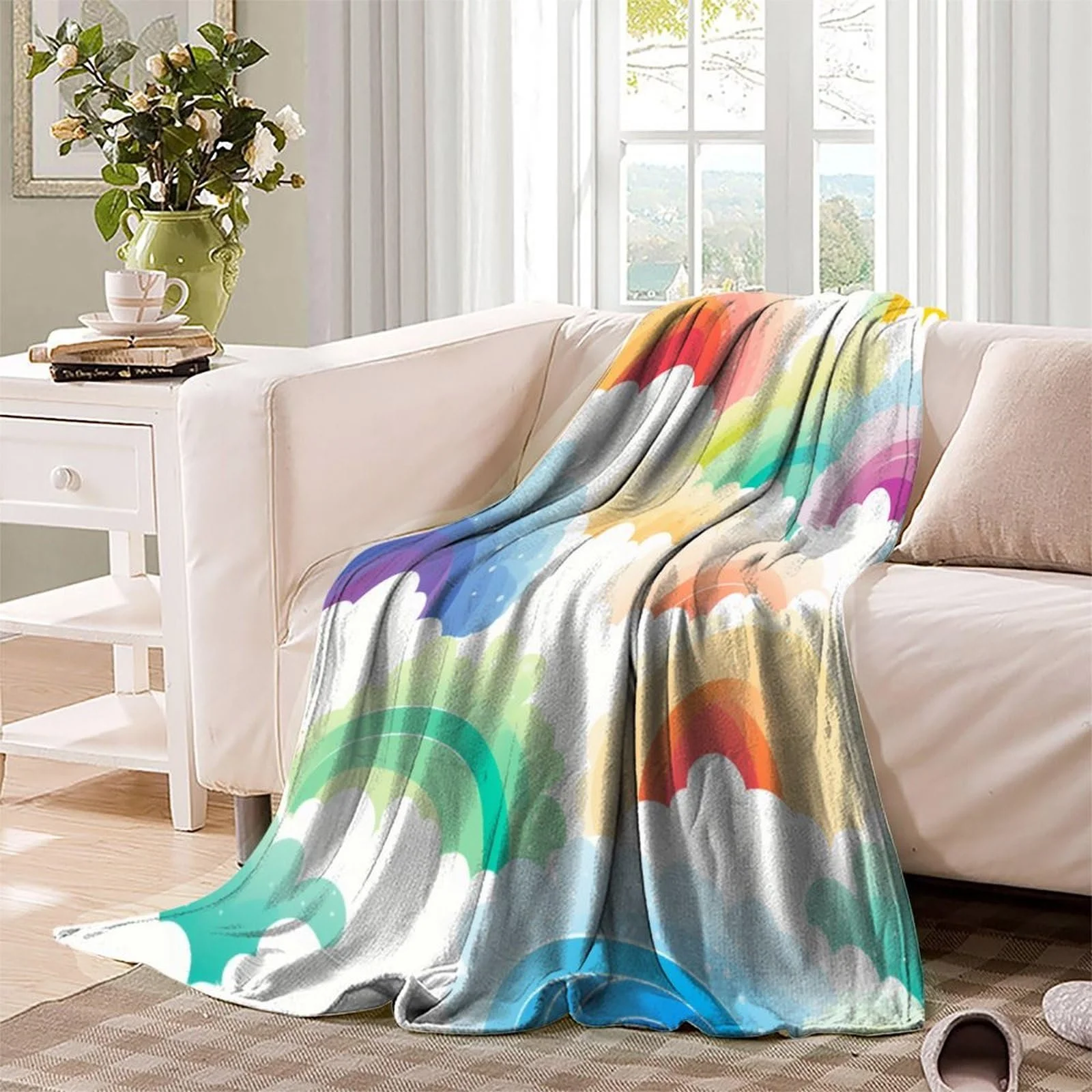 Покривало VFKLZCNYR М'яке, пухнасте, ультрам'який мікрофліс, тепле, 3D-друк, фланель, 200 x 230 см, фото №3