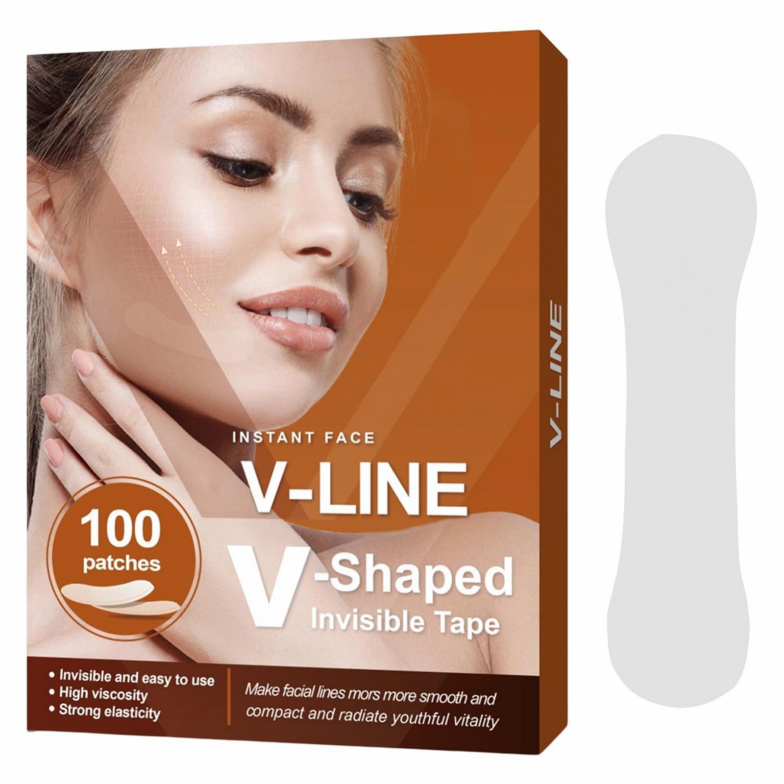 Лента для лица Faceling Invisible V Shape, прозрачная, для подтяжки подбородка и щек, фото №1