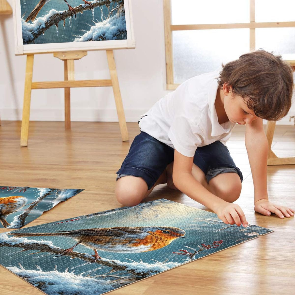 Пазл Robin Winter Вільшанка взимку 1000 елементів 26 x 38 см, фото №4