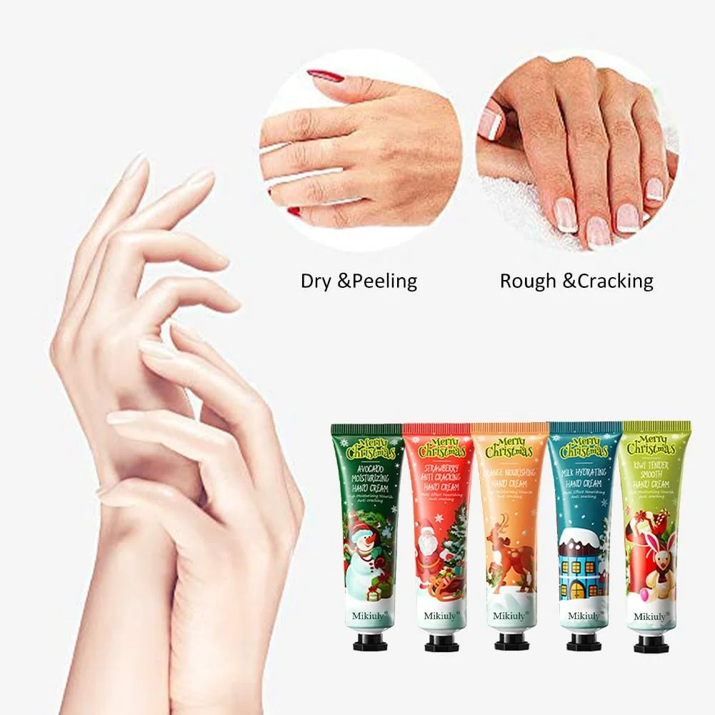 Крем для рук Різдвяний набір, Міні креми для рук, Набір кремів для рук, 5 шт, фото №5